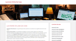 Desktop Screenshot of lavorareonlinedacasa.com